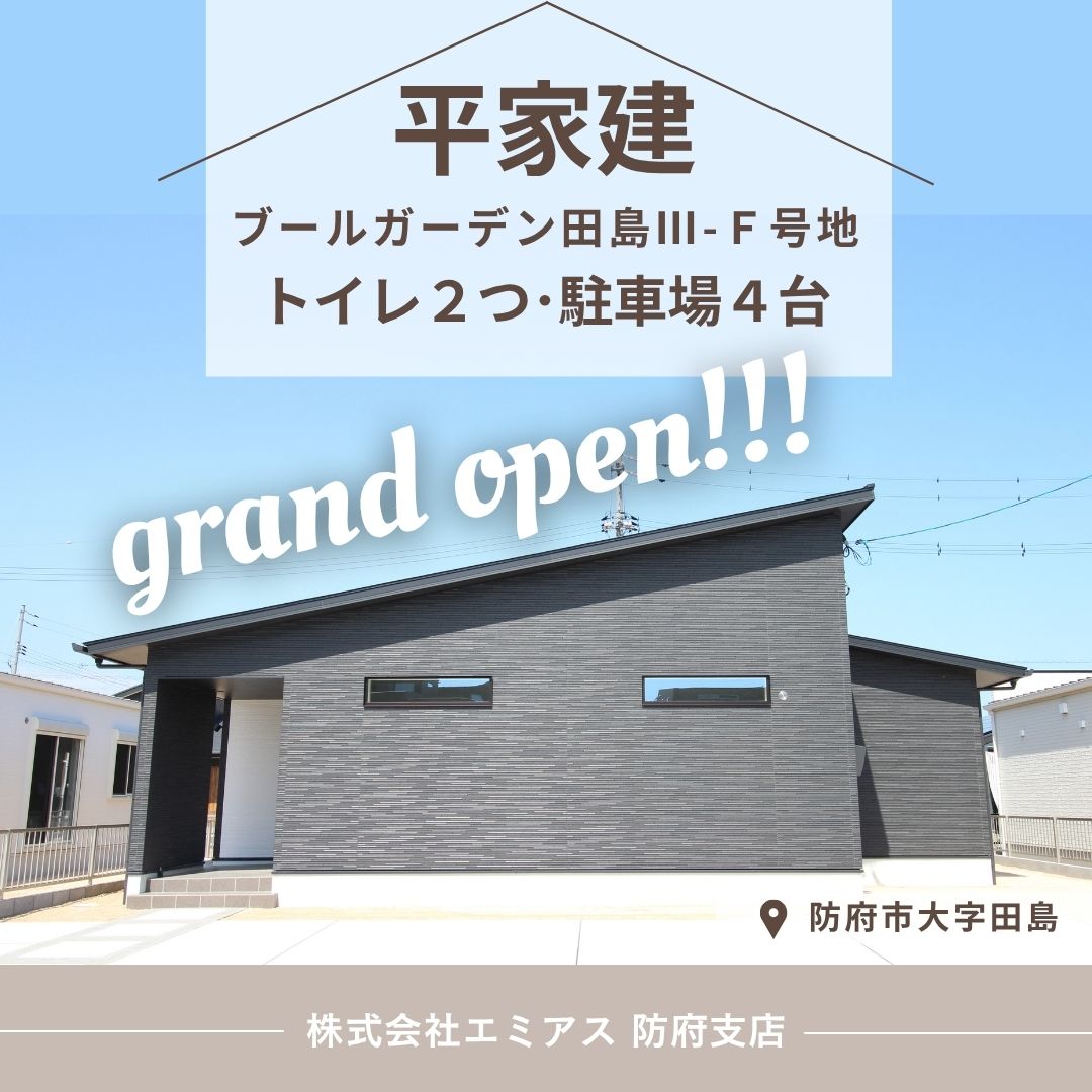 【分譲住宅】ブールーガーデン田島Ⅲ-Ｆ号地 オール電化・家具・エアコン付き